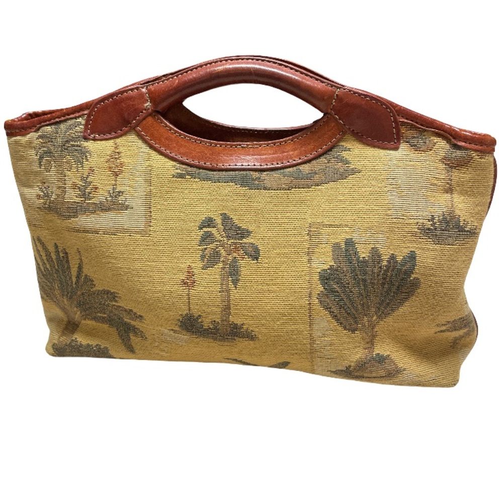 Tommy Bahama Tan and Brown Tote Bag